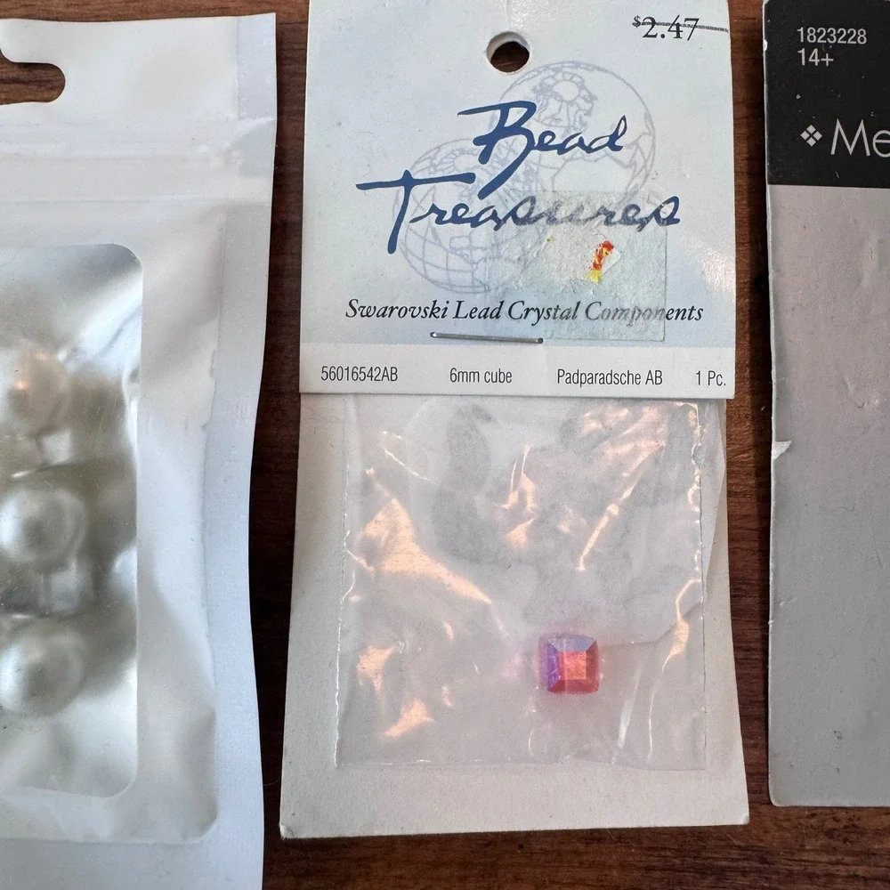 Jewelry Making Supply Lot Swarovski Miyuki Silvestri Laliberi Beads Pendants 8pc